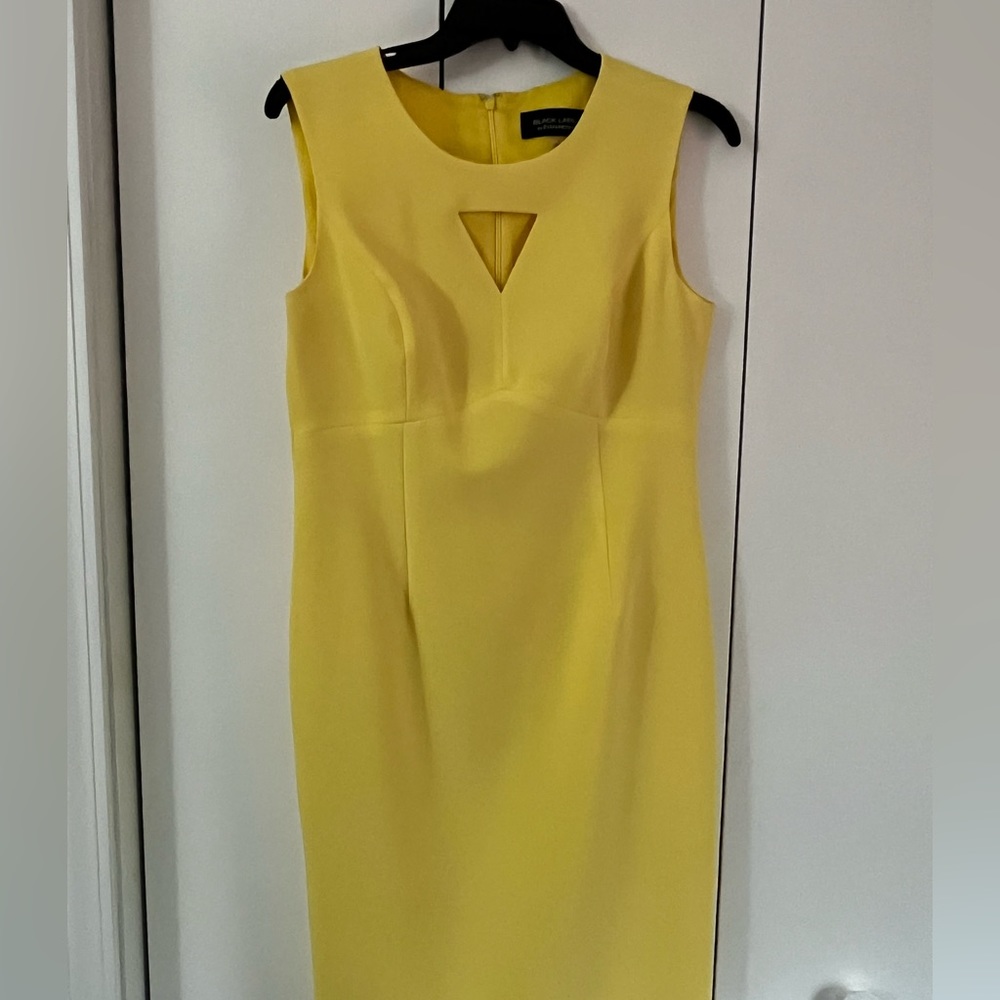 Black label yellow work dress. Size 6